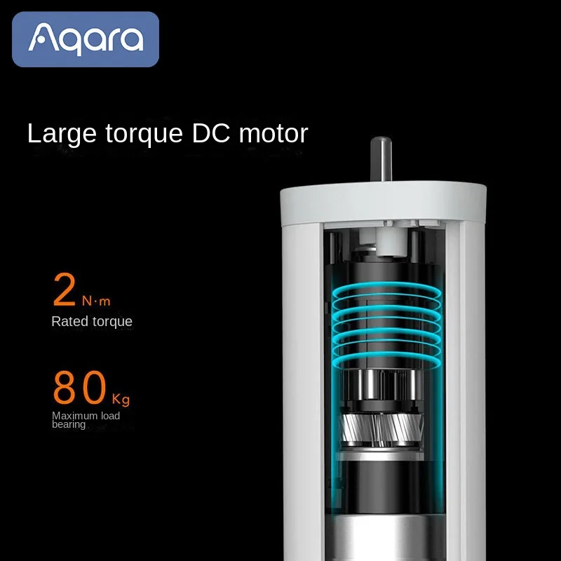 Aqara C2 Smart Gordijnmotor Zigbee Elektrisch Automatisch Track Motor met hoog koppel Afstandsbediening Werk met Apple Homekit APP