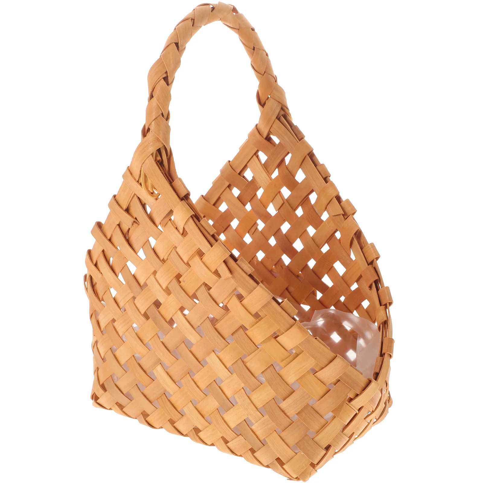 

1Pcs Portable Handwoven Basket Large Capacity Eco-Friendly Storage Organizer for Home Office Bedroom Sundries Newspaper Magazine