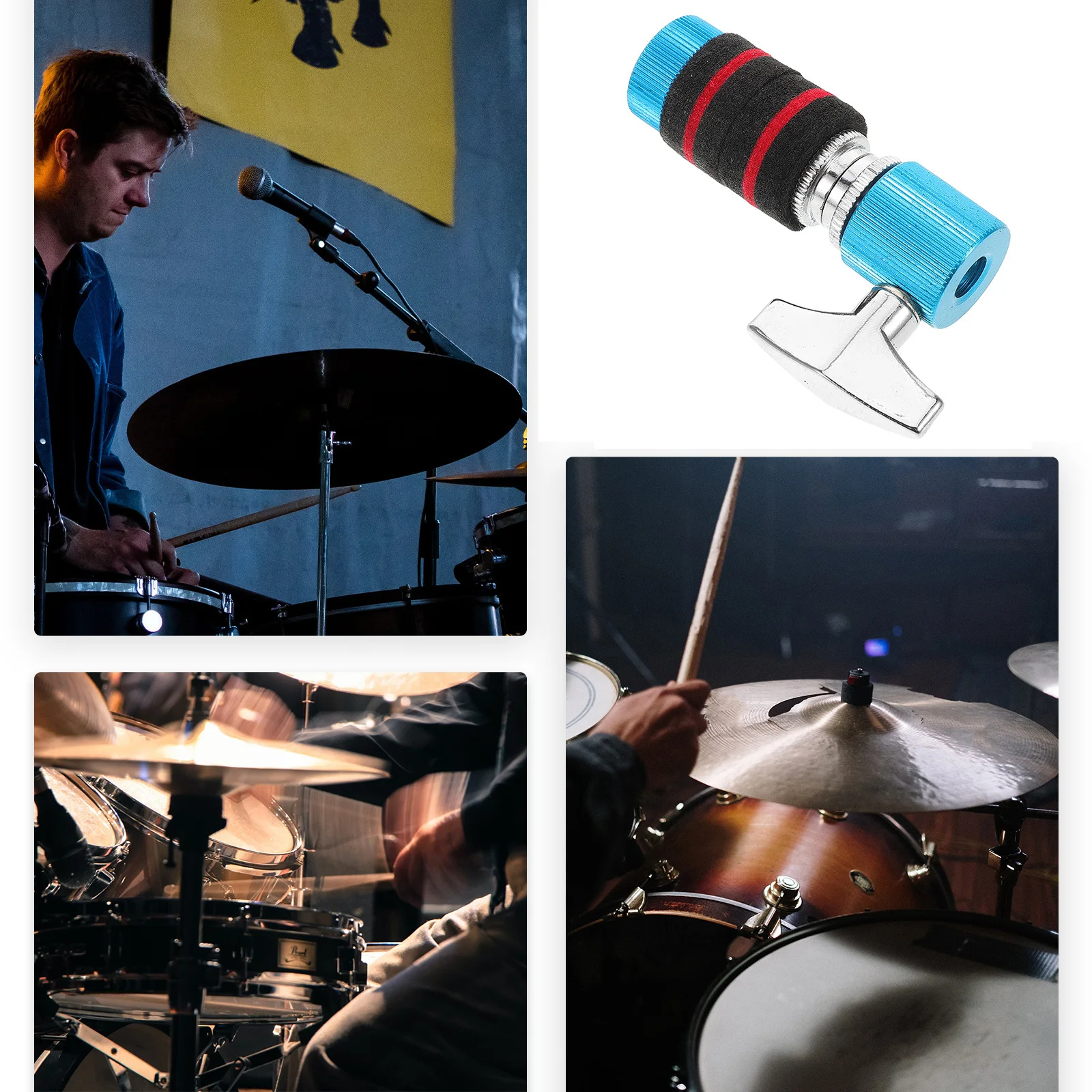 

Colorful Metal Hi Hat Clutch Replacement For Drum Sets Sturdy Durable Pedal Cymbal Release Accessory Jazz Drum Hardware Parts