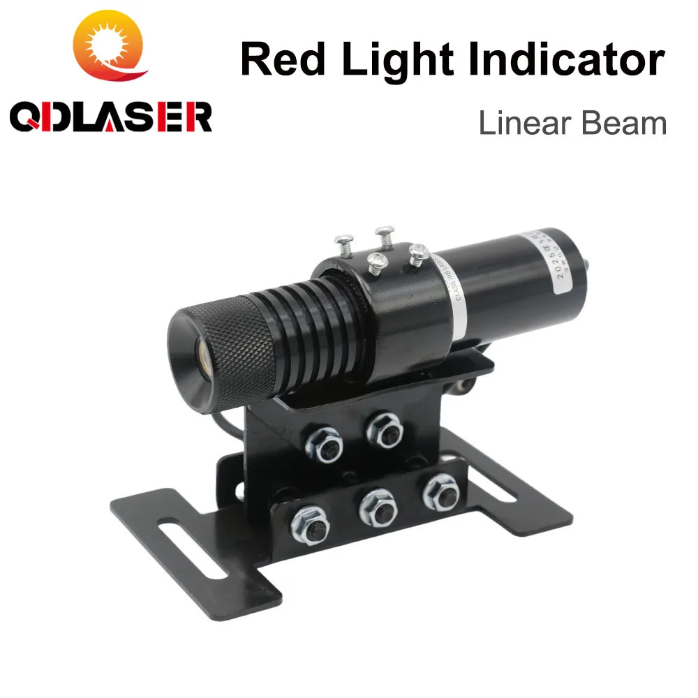 QDLASER 650nm Red Light Indicator Linear Beam 25*110mm & 12*40mm 5V Adjustable Laser Beam Module for Stone Cutting Machine