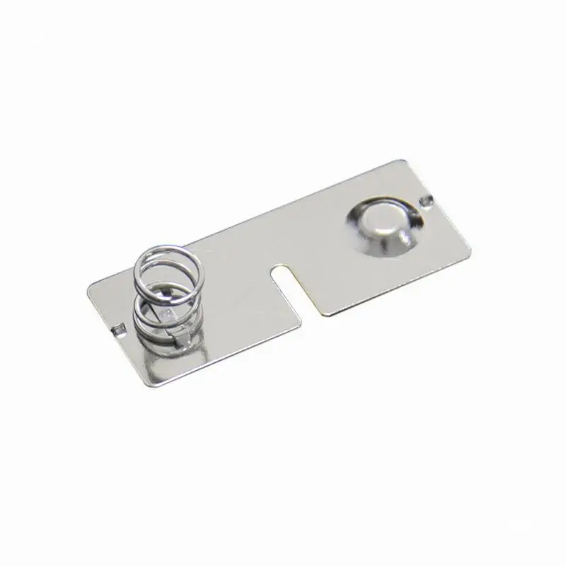 10pcs  Large size D battery spring 20 * 49MM positive and negative double pole contact piece battery box spring