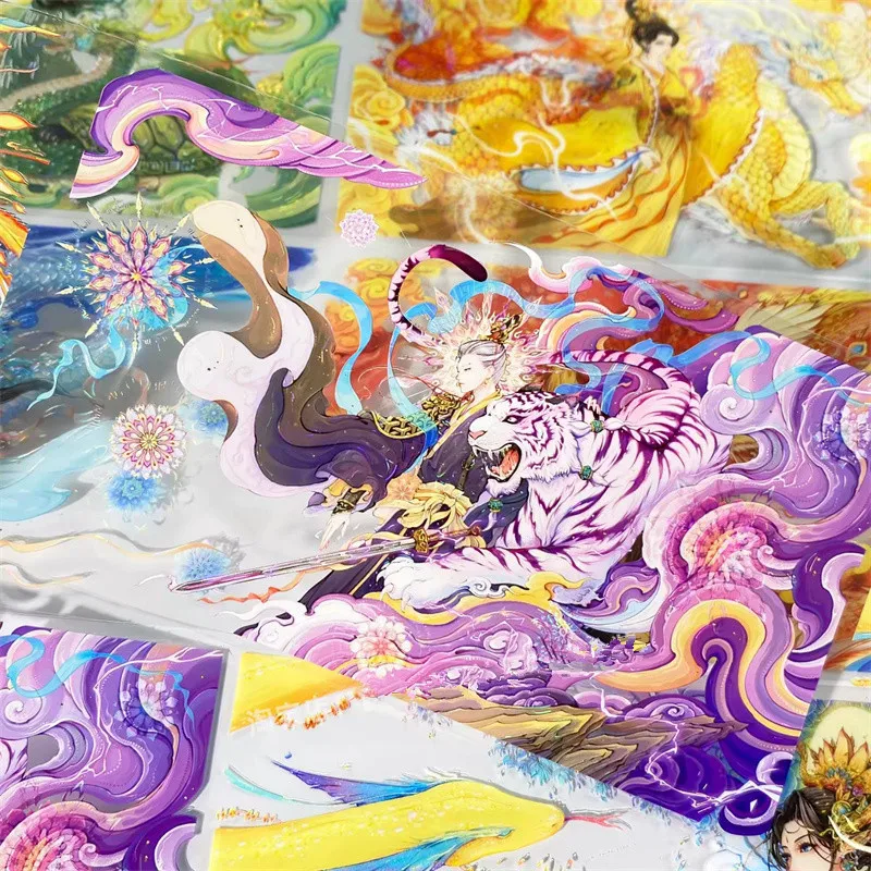 Ancient Chines Fairy Story Shiny Shell PET Tapes Craft Supplies DIY Scrapbooking Card Making Plan Sticker