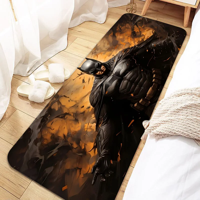 

Deluxe B-Batmans Hero Door Mat Entrance Non-slip Washable Kitchen Carpet Living Room Hallway Rugs Bathroom Bath Door Mats