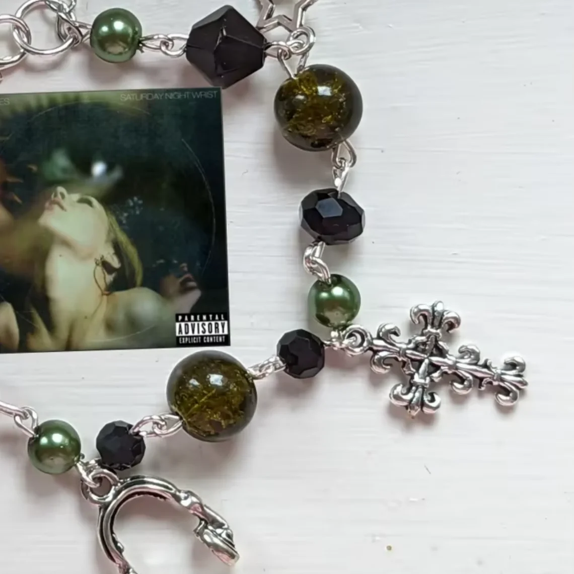 Handmade Y2K Jewelry Rock Bracelet Deftones Theme Charm Bracelet