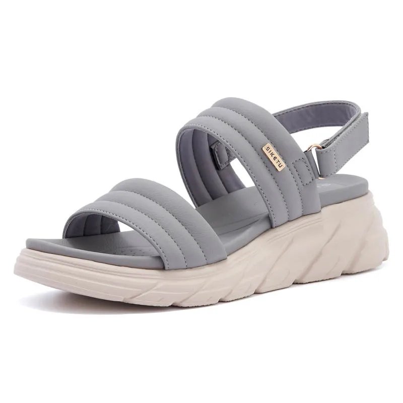 Schuhe für Frauen 2025, Sommermode, Damen-Plateau-Sandalen, lässig, bequem, rutschfest, Keilschuhe, Zapatos De Mujer