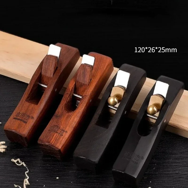 Woodworking Planer Knife Trimming Tool Chamfering Hand Planes Carpenter Ebony High-carbon Steel Chamfer Wood Planer Tool