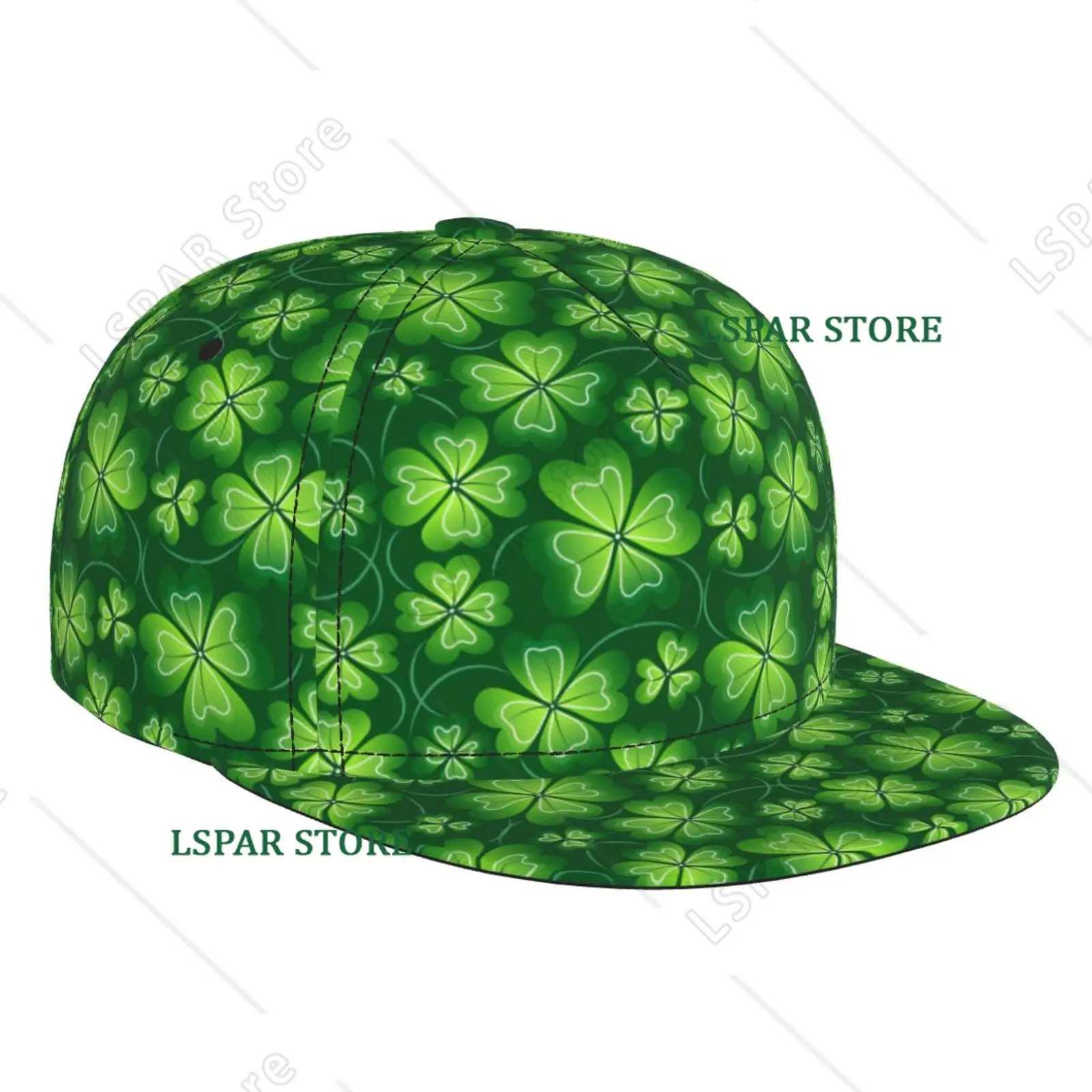 Irish Shamrock Hats Vintage St Patrick's Day Clover Green Baseball Cap Adjustable Trucker Hat for Women Men