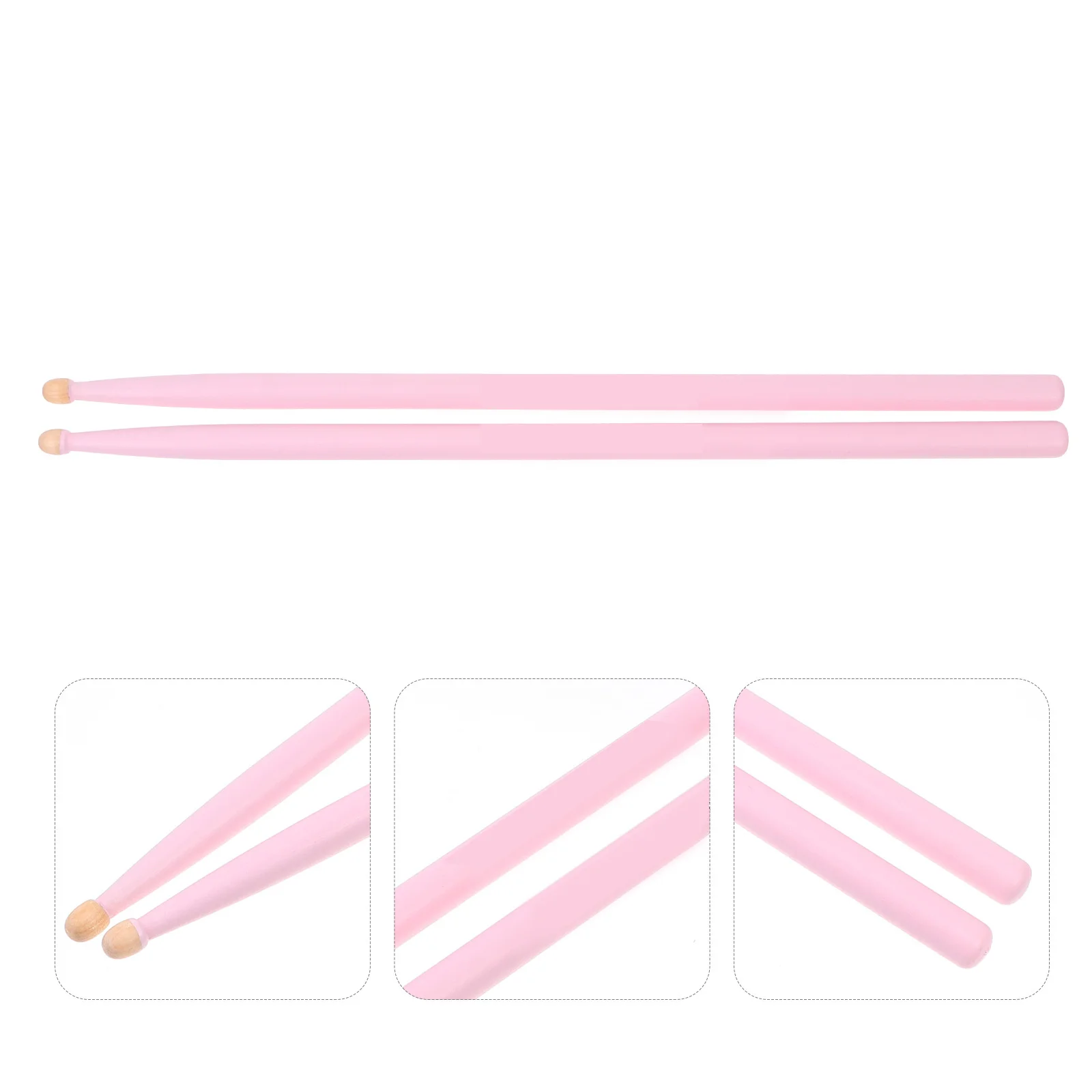 

4pcs Maple Drumsticks Purple Percussion Instrument Sticks Lightweight Wood Drum Accessories For Beginners Practice Playing