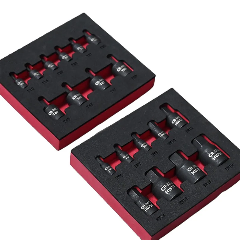 10/9Pcs Torx Screwdriver Bit 1/4 3/8 Inch Drive Socket Head Screwdriver Hand Tools T10 T15 T20 T25 T27 T30 T40 T45 T47 T50