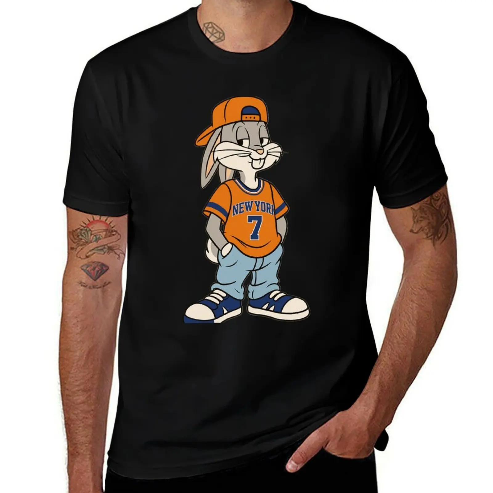 

Melo Bunny Knicks T-Shirt customizeds luxury t-shirt customs outfits for men