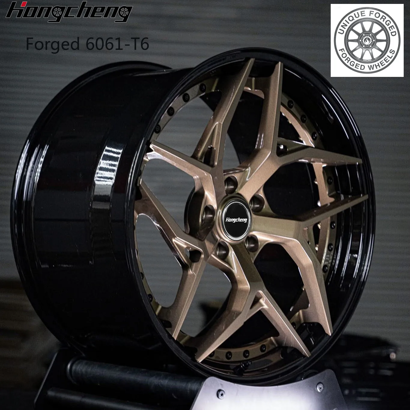 

New model of 26 High Quality 20" 21" 5x120 5x112 5x114.3 5x127 Forged Gloss Black Polished Wheels for C8 Corvette Z06