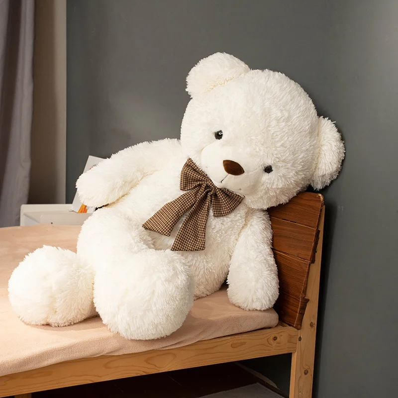 90 سنتيمتر عالية الجودة وسادة ضخمة الكرتون دمية دب ألعاب من القطيفة محشوة أفخم الحيوانات جميل دمية دب هدية عيد ميلاد للأطفال #6