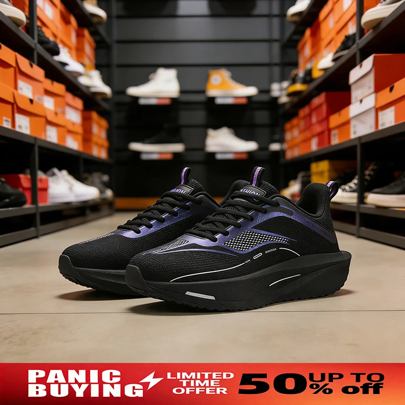 

Men's Sports Shoes Carbon Plate Running Shoes Male Marathon Sneakers Racing Shock-absorbing Athletics Training Shoes for Man