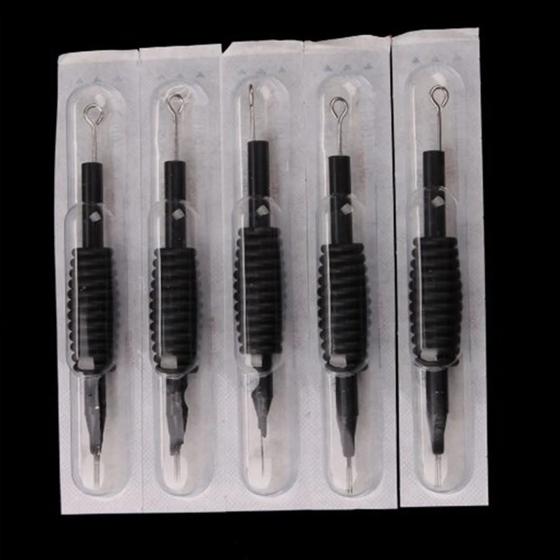 

Disposable Sterilized Microneedle Tattoo Needle Tube Grip Tip RL/RS/RM Silicone Handle Needles For Tattoo Gun Machine Supplies