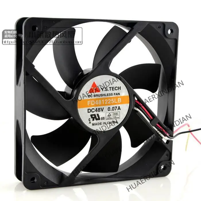 جديد FD481225LB 12025 DC48V 0.07A عدة تجميع مروحة التبريد