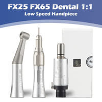 NSK FX25 FX65 Dental 1:1 Direct Drive Contra Angle Low Speed Handpiece Mini Head Dentistry Against Contra Angle Polishing Tools