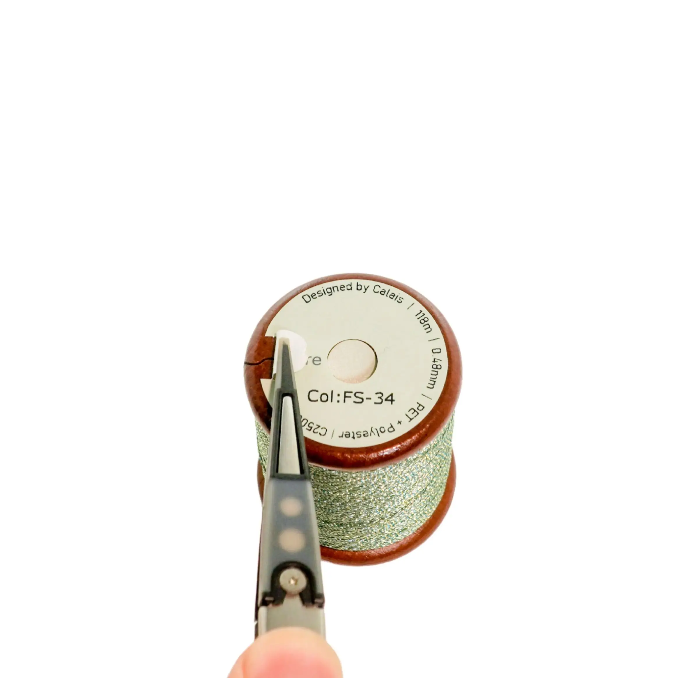 Calais FS 4-Ply Tatting الدانتيل الموضوع بكرة ل الكروشيه التطريز DIY بها بنفسك صنع المجوهرات الموضوع المعدني لأقراط سوار