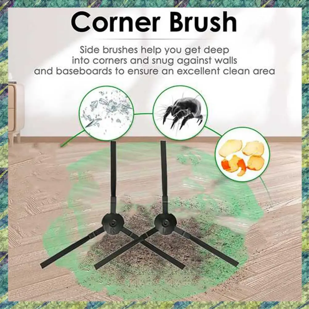 

Nana Side Brush And Washable Microfiber Mopping Cloth For Ilife V9/V9 Pro/G9/G9 Pro/A12 Pro Spare Parts