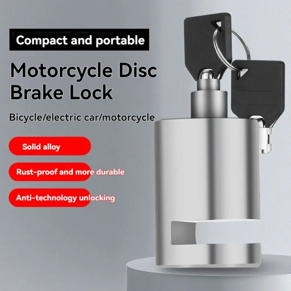 

Security Motorcycle Disc Brake Lock Waterproof Anti Prying Anti-theft Wheel Lock Rust-proof Aluminium Alloy Portable Disk Locks