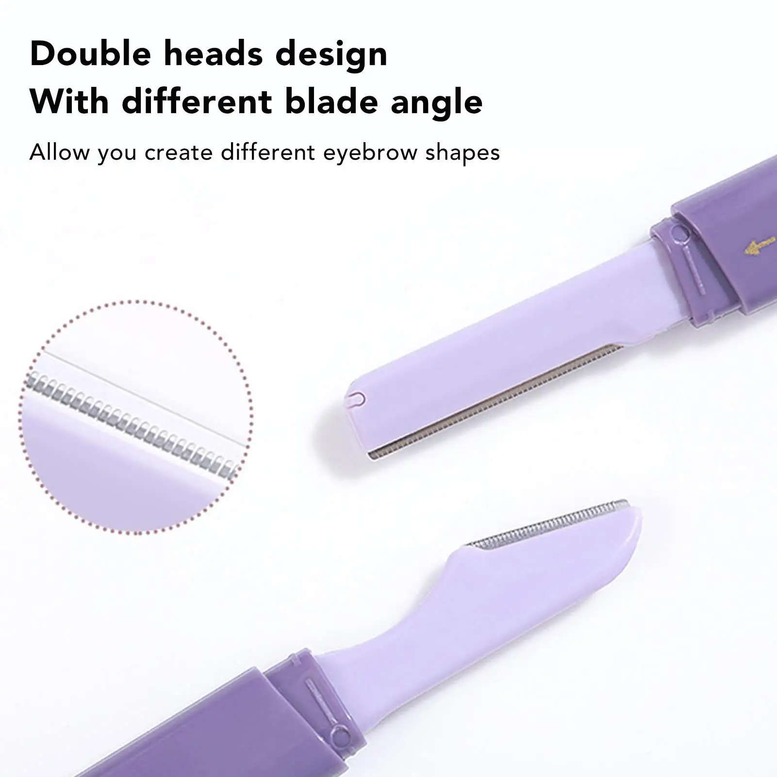 For travel Eyebrow Trimmer: Blade Knife with Cover