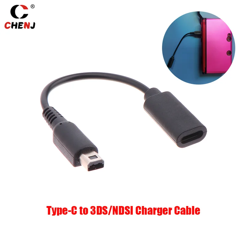 1pcs USB C Charger Cable Cord Wire Type C FOR NDSI 3DS 2DS XL/LL New 3DSXL/3DSLL 2dsxl 2dsll Power Line Accessories