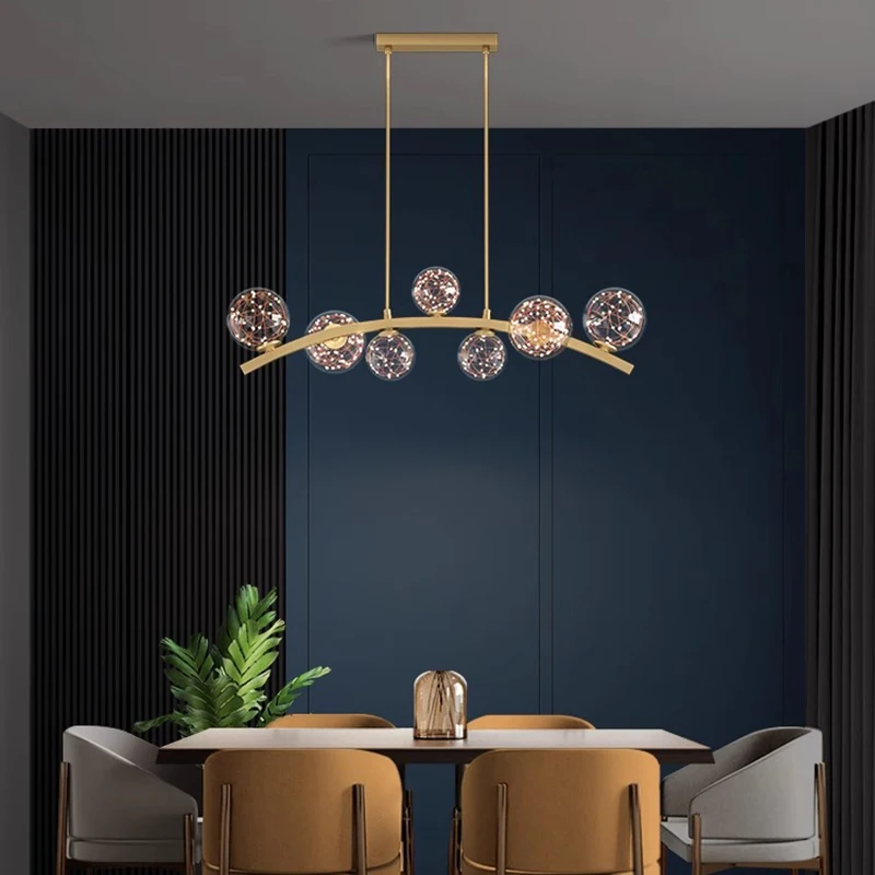 Modern LED Chandeliers for Home Decor, Luzes penduradas, Sala de estar, Sala de jantar, Iluminação interior