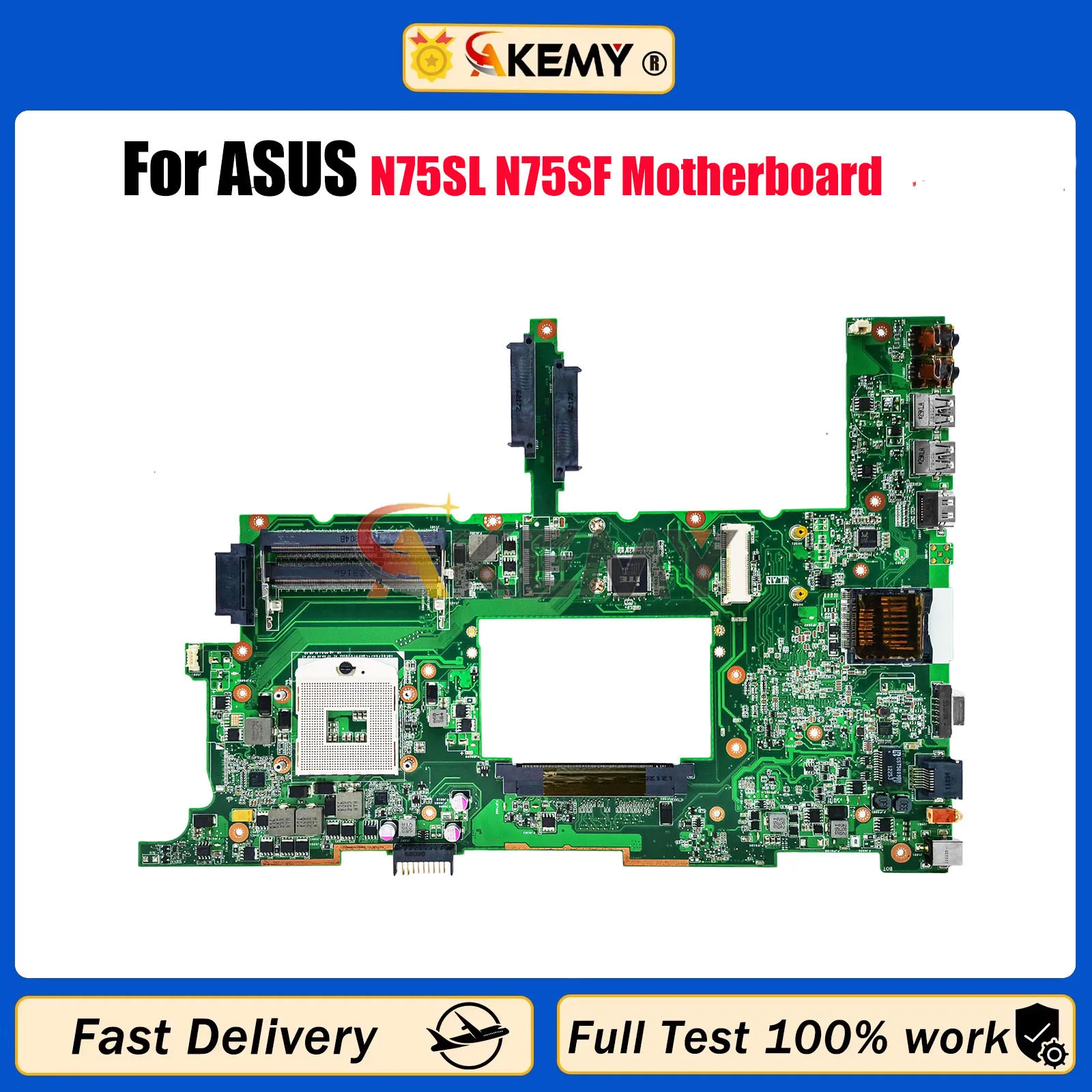 

Материнская плата для ноутбука N75SF для ASUS Vivobook N75S N75SL N75SF, материнская плата для ноутбука, этот товар в наличии, 100% тестирование, ОК, быстрая доставка