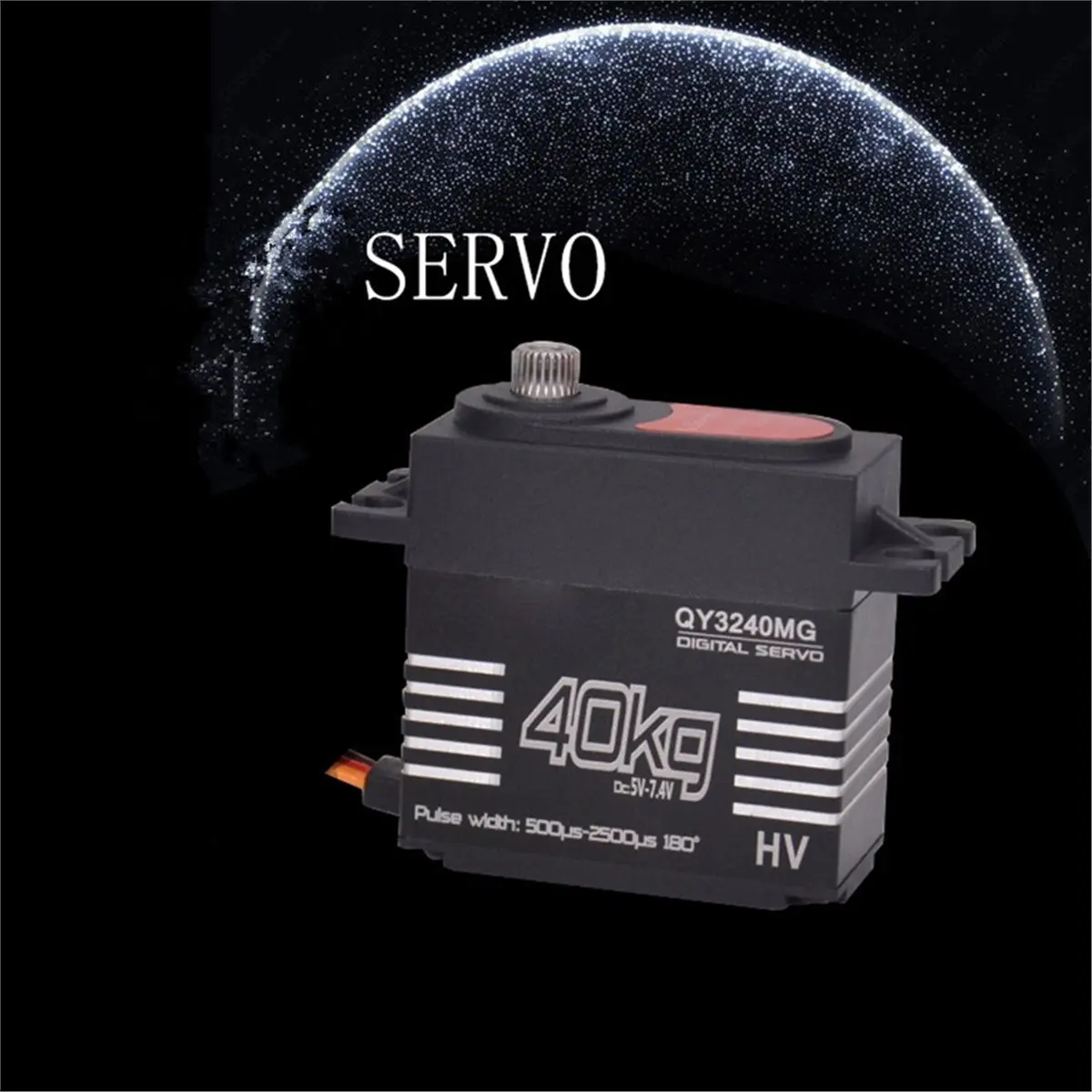 New Electronics 40KG Waterproof High-Speed Digital Servo High Torque Metal Gear with 25T Servo Arm Digital Servo Kit for 1/8 1/1