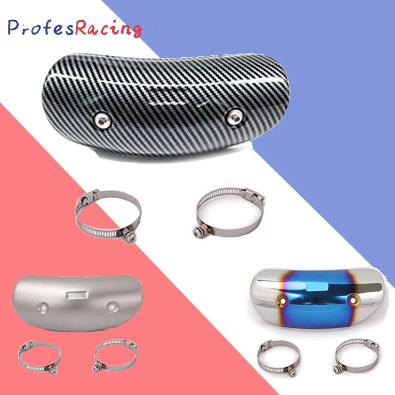 

Motorcycle Exhaust Pipe Protector Heat Shield Cover Guard Anti-scalding Cover Moto Accesories Universal FOR Pit Bike Cafe Racer