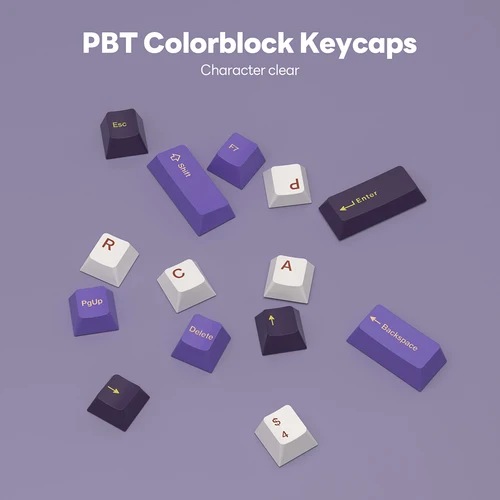 Imagen 2 del producto Teclado de jugador con cable RK R75 Royal Kludge, 80 teclas, 80% RGB, retroiluminado, Teclado mecánico intercambiable en caliente con teclas MDA PBT