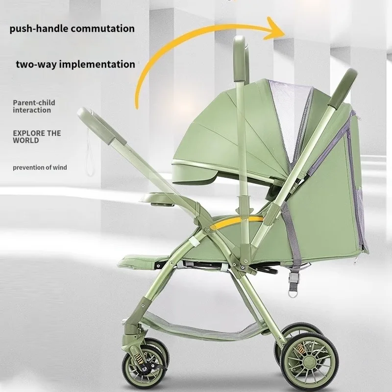 Hot Sales sample baby stroller lightweight reversible washable trolley folding high landscape umbrella stroller