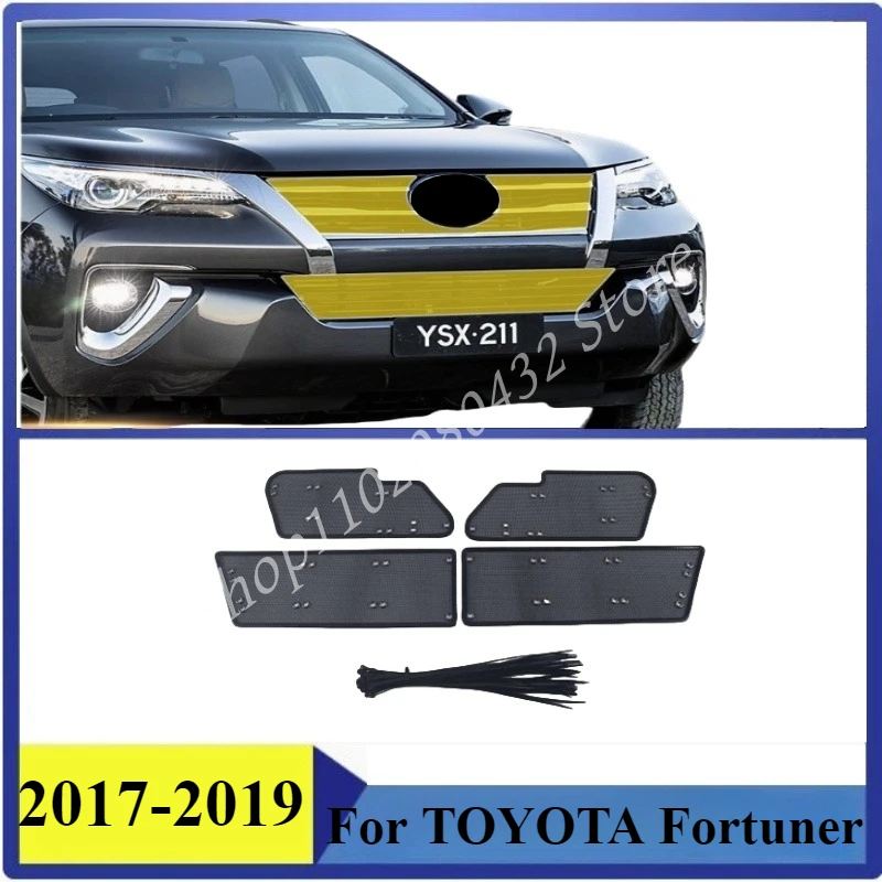 

Insect-proof Air Inlet Protect Cover Airin Insert Net Vent Racing Grill For TOYOTA Fortuner 2017-2019 Filter