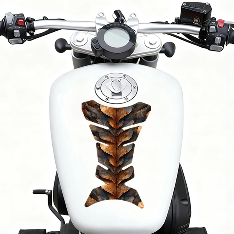 

2 штуки в комплекте, наклейка на топливный бак мотоцикла, защитная пленка с узором Veined Interlace, виниловая наклейка для защиты от царапин.