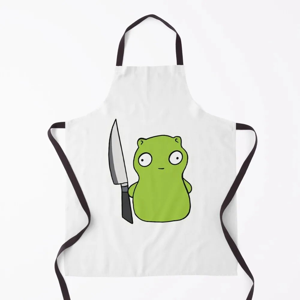 

A KNIFE! Apron Barista Kitchen Kawaii Accessories for women halloween Apron