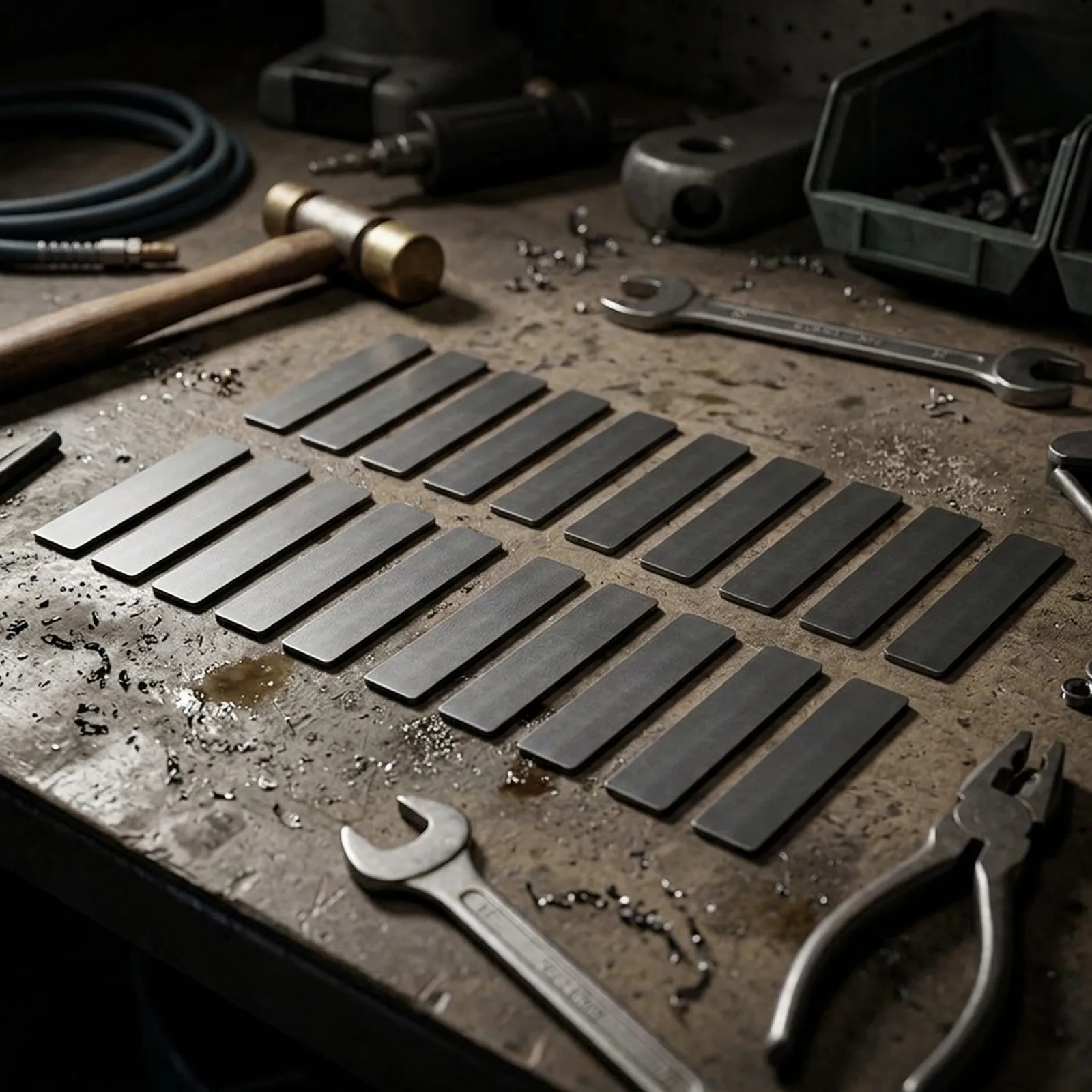 20pcs Valve Plate for Piston Air For Compressor Valve System Replacement Manganese Alloy for 10x47mm and 11x57mm