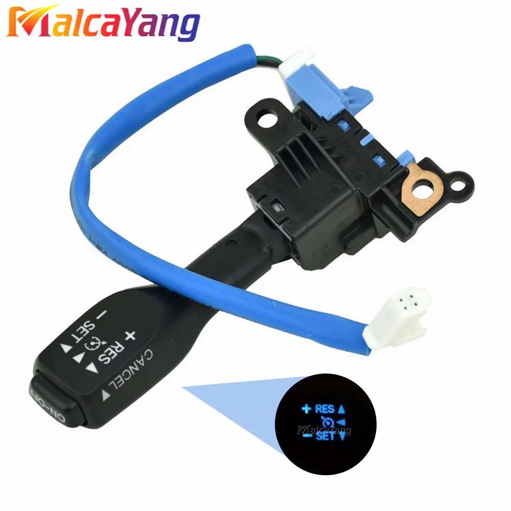 Malcayang New LED Blue Bag Cruise Control Switch For Toyota Verso Corolla Camry Yaris Hybrid Avensis 84632-34011 84632-34017