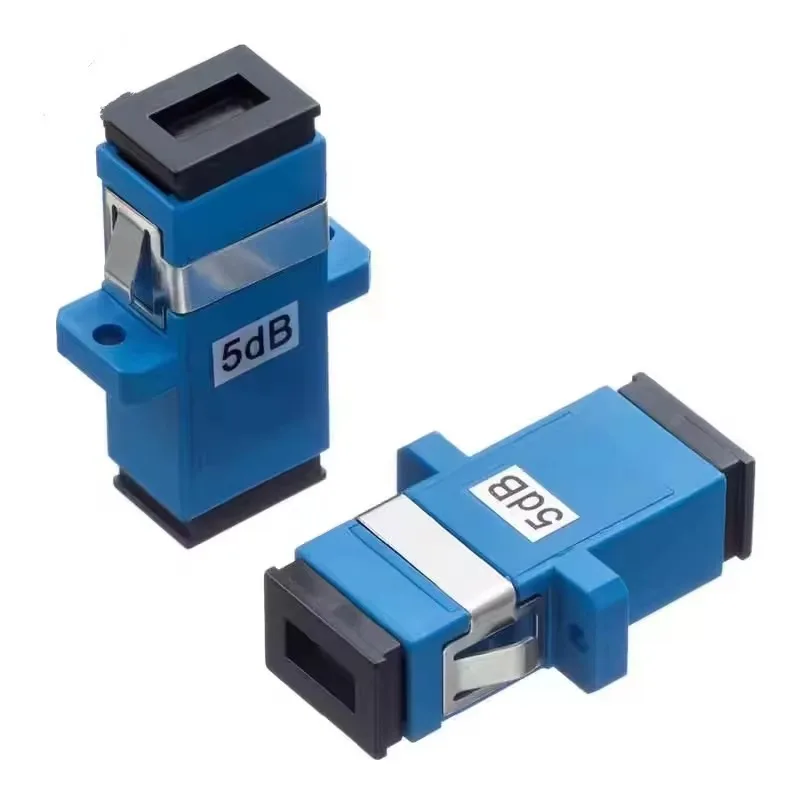 Variable Fiber Optic Attenuator with 5dB 10dB 30dB SC UPC Attenuation Connectors Flange-Mount 4G Network Compatibility
