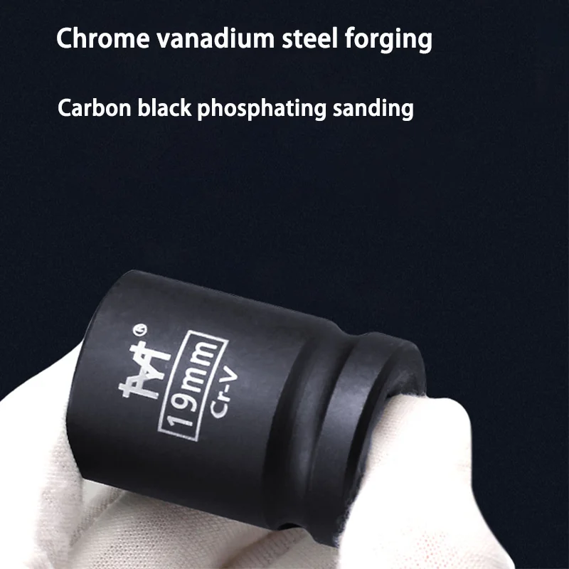 1/2 "krótkie gniazdo udarowe Heavy-Duty sześciokątne 17/19/21mm do pneumatycznego elektrycznego klucza udarowego głowica narzędzie do naprawy samochodów