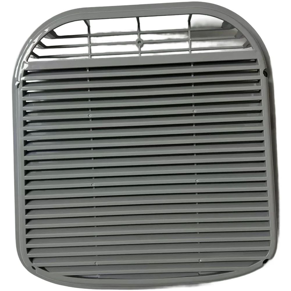 Portable Air Conditioner Rear Panel Assembly with Double Tube For Exhaust Hose for Outdoor RV and For Camping Applications