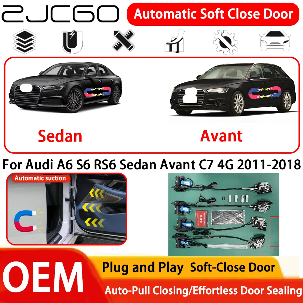 

Система автоматического мягкого закрывания дверей (Soft Close) для Audi A6 S6 RS6 Sedan Avant C7 4G 2011-2018, OEM, Plug and Play