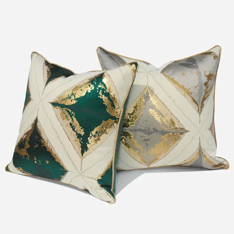 Design Luxury Sofa Cushion Cover Geometric Large Plaid Pillow Cover for Home Hotel Sofa Bedroom Decoration 30x50 45x45 50x50cm