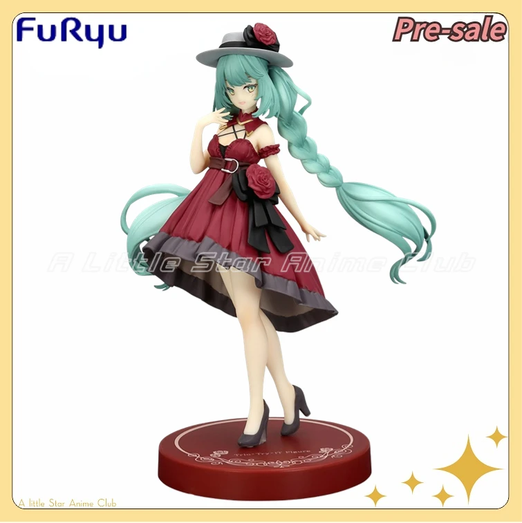 【prevente】-original-furyu-trio-try-it-piapro-hatsune-miku-robe-rouge-modele-figure-ornement