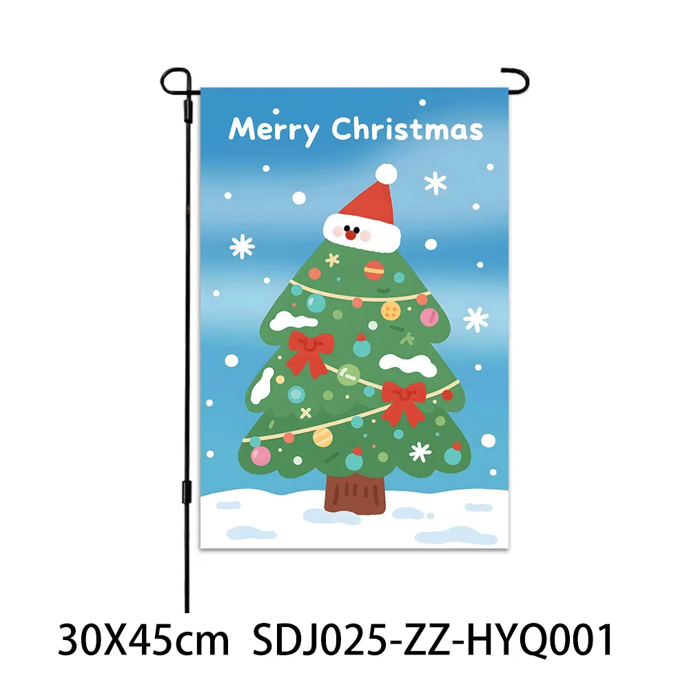 1 قطعة DIY بها بنفسك عيد الميلاد حديقة العلم 30*45 عطلة في الهواء الطلق العلم جهين الشتاء عطلة فناء الديكور في الهواء الطلق لوازم حديقة