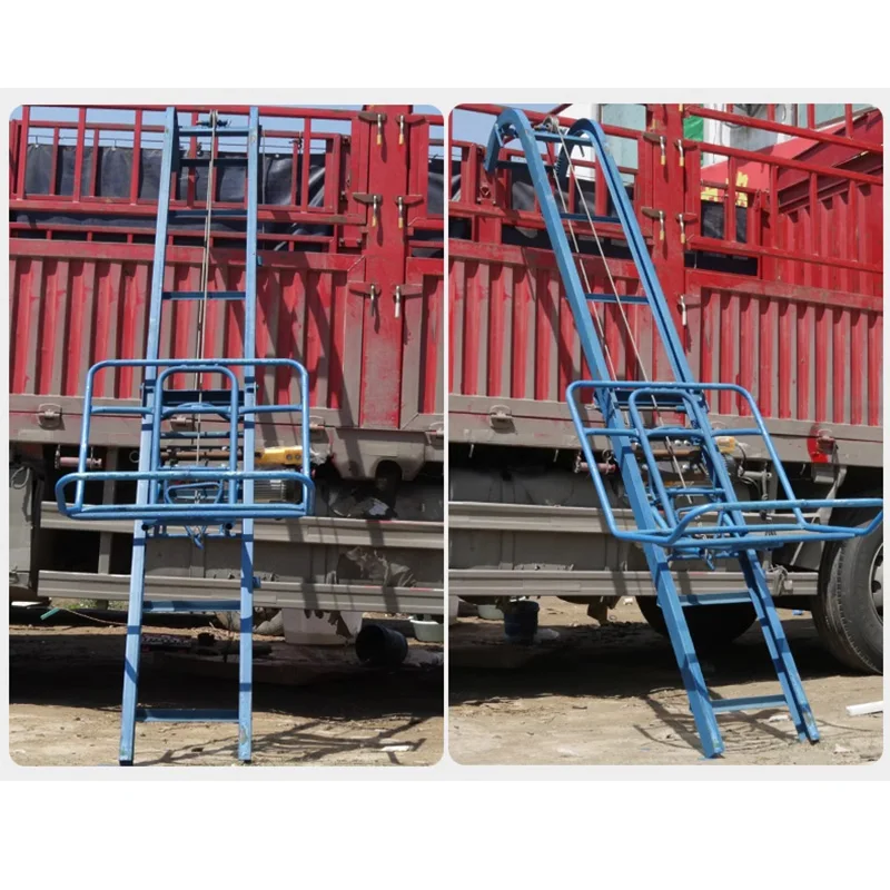Loading machine hoist building electric loading machine folding lift car automatic loading and unloading