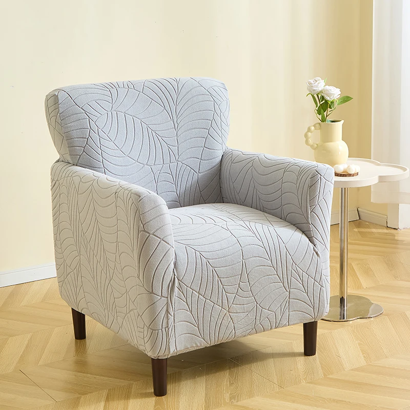 1 Stück Jacquard Clubsessel-Bezug Elastischer Sesselüberzug Schmutzabweisender Einzelsofa-Bezug Möbel-Staubschutz für Büro und Zuhause