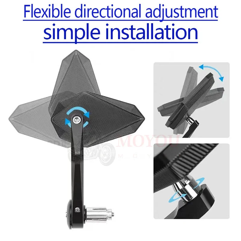 For HONDA CT125 CT 125 Hunter Cub High Quality CNC Motorcycle Rearview Mirror HandleBar Ends Side Mirror