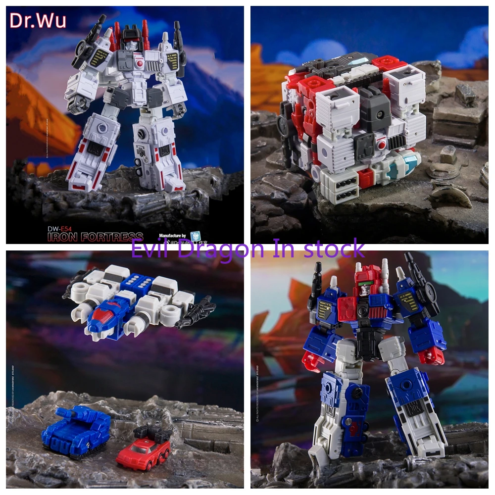 [Available In December] Transformation Dr.Wu DW-E54 DWE54 DW-E54B IRON FORTRESS Metroplex Mini Action Figure With Box