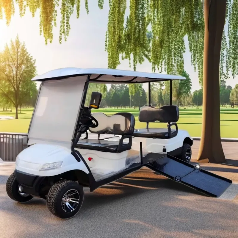 Beemotor Comfortable 3-4 Seat Electric Golf Cart for Elderly Disabled with 3-5KW Motor CE Certified Four-Wheeled Steel Scooter