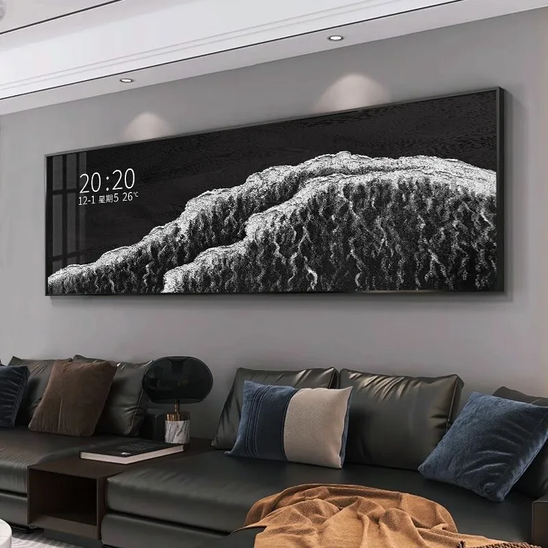 Unusualhands Design Wall Clock Security Vertical Aesthetic Decoration Wall Clock Digital Nordic Desk Relojes De Pared Home Decor