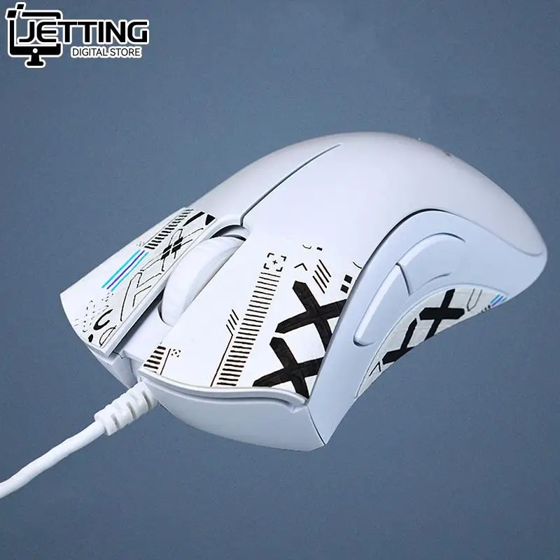 Maus griff Tape Skate hand gefertigte Aufkleber rutsch feste Eidechse Haut saugen Schweiß für Death adder V2 Pro Gaming drahtlose Maus Zubehör